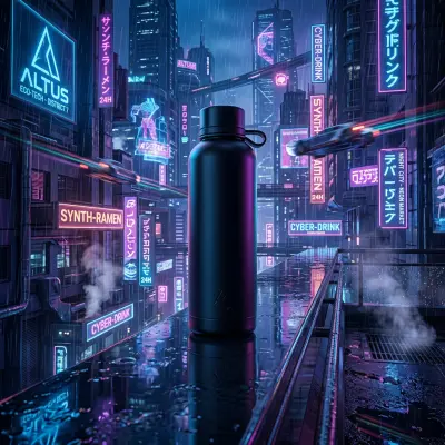 AI-generated product photo with professional background